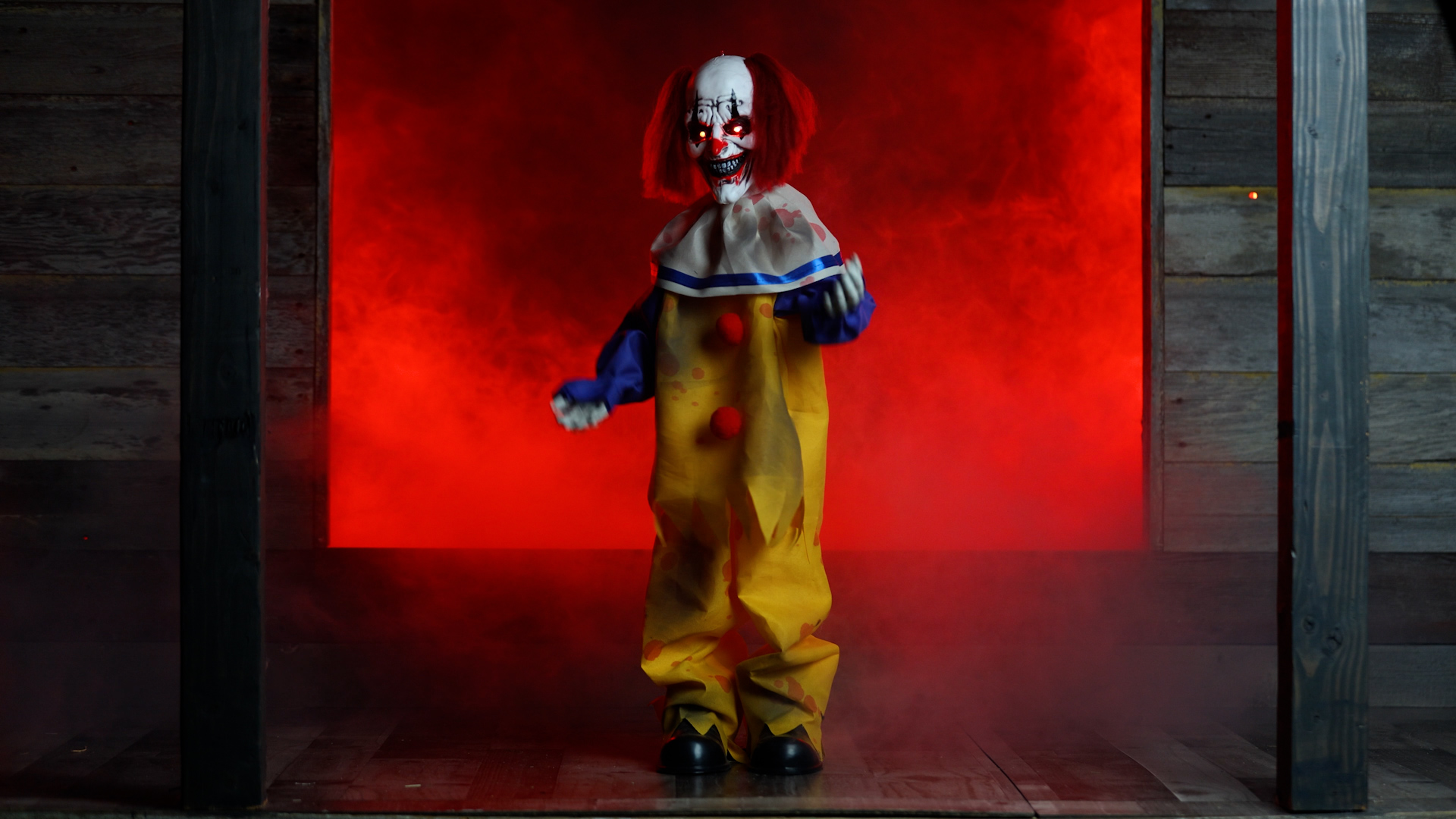 FUN99865 - 2-3 ft Mini Milo the Sing-Along Clown Animatronic Decoration